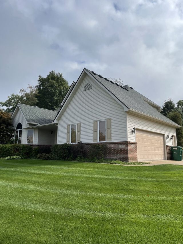 Top View of House Roof. Roofing Contractor Detroit. Roof Repair Near Me in Lansing