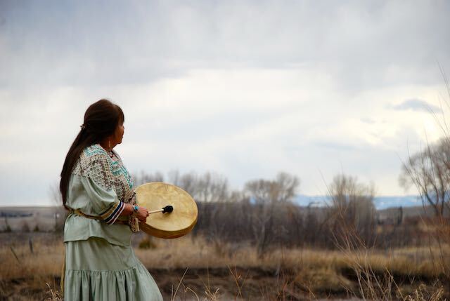 Water Cermony at The Headwaters with women in photo