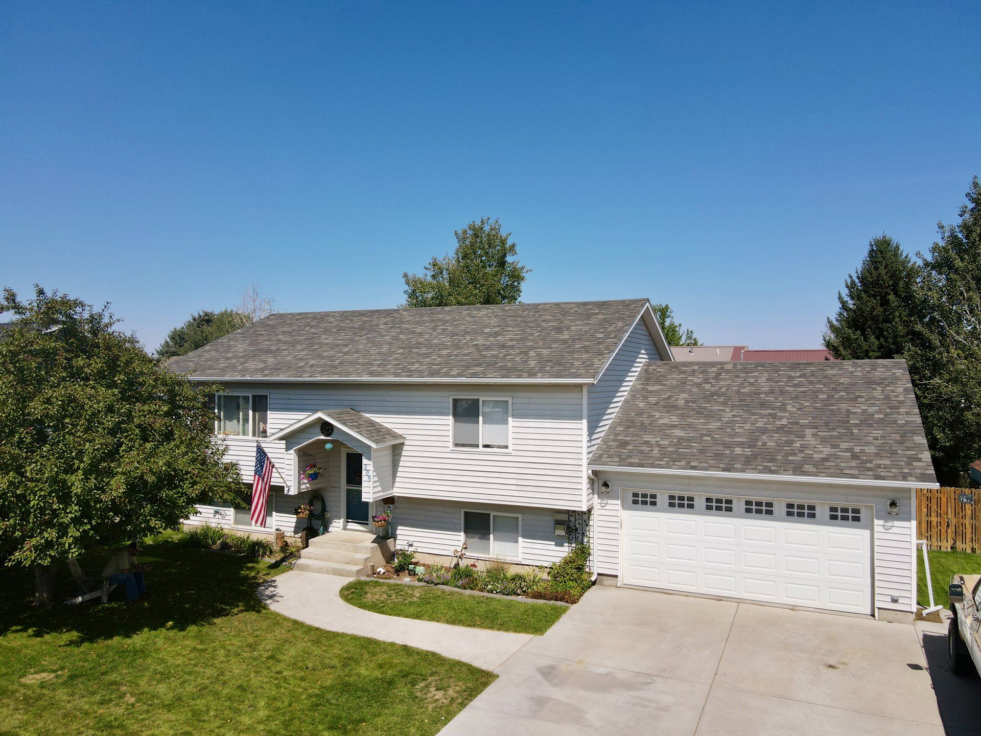 White suburban house