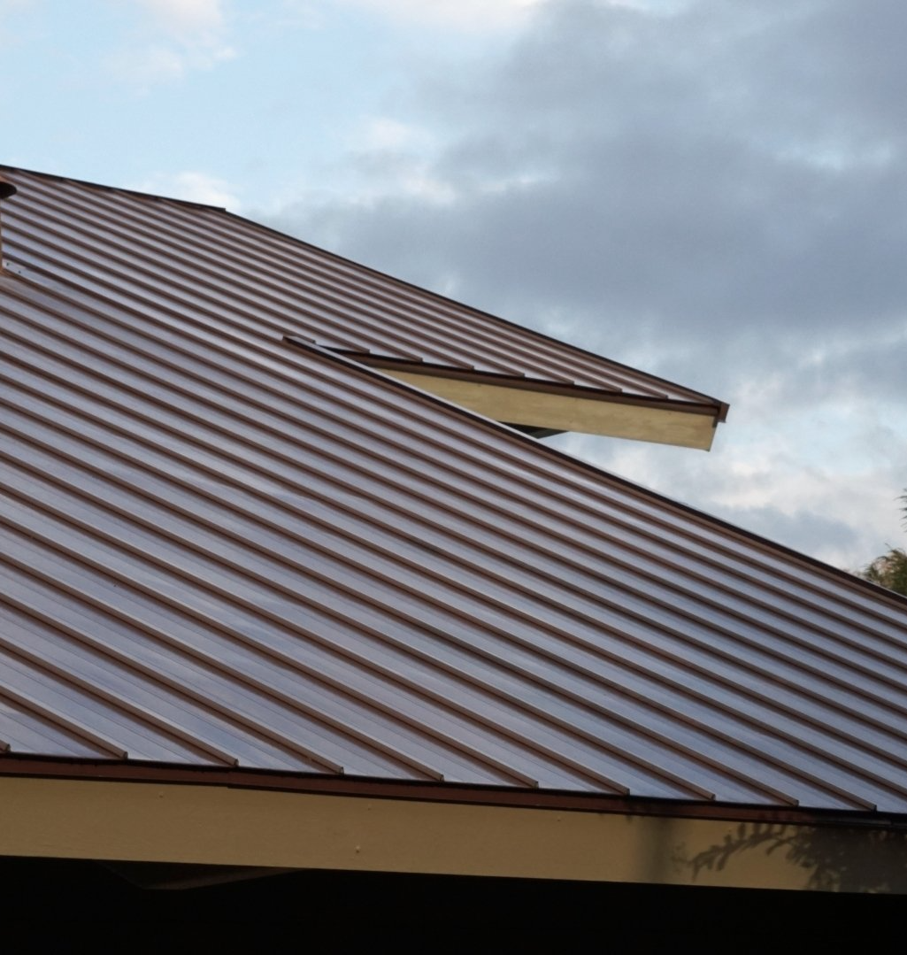 beautiful brown metal roof