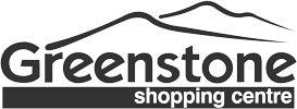 Greenstone Shopping Centre logo: Mountains and the words 
