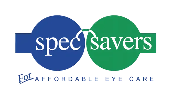 Specsavers logo: blue and green linked circles with 