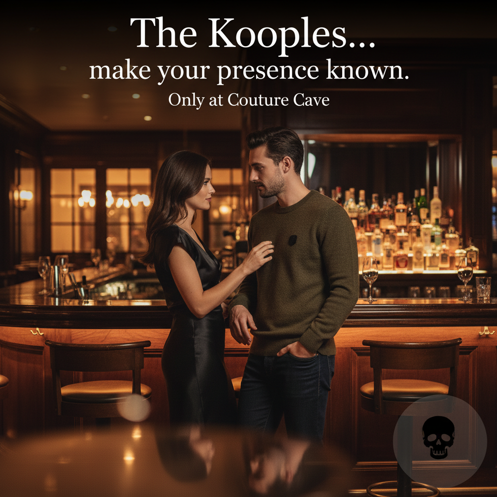 Person in black outfit, crouching on a white surface, reaching towards their foot. Text on wall.