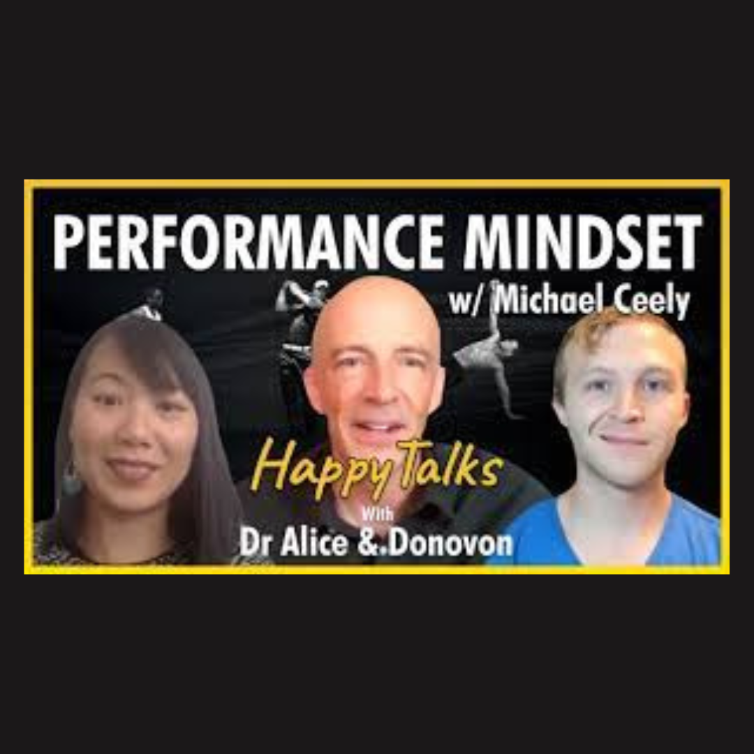 A poster for performance mindset with michael ceely and dr alice & donovan