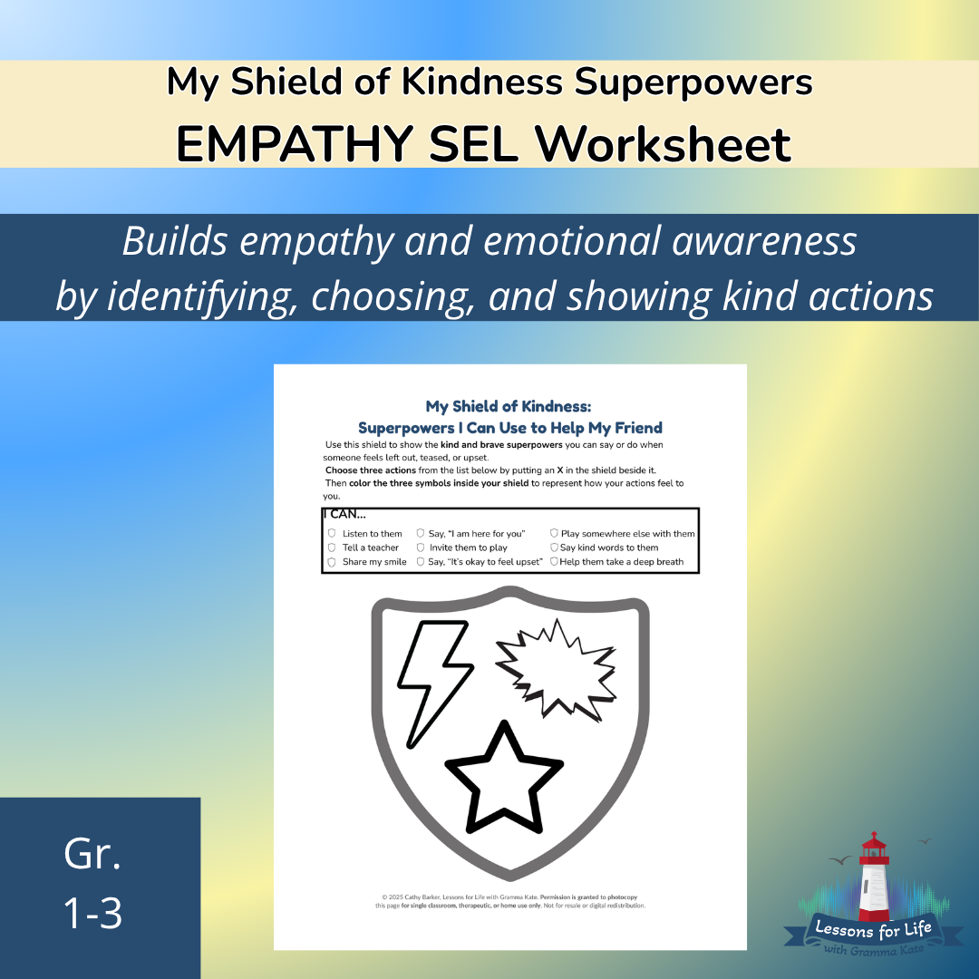 Faces & Feelings SEL worksheet featuring new emotions for Grades SK–