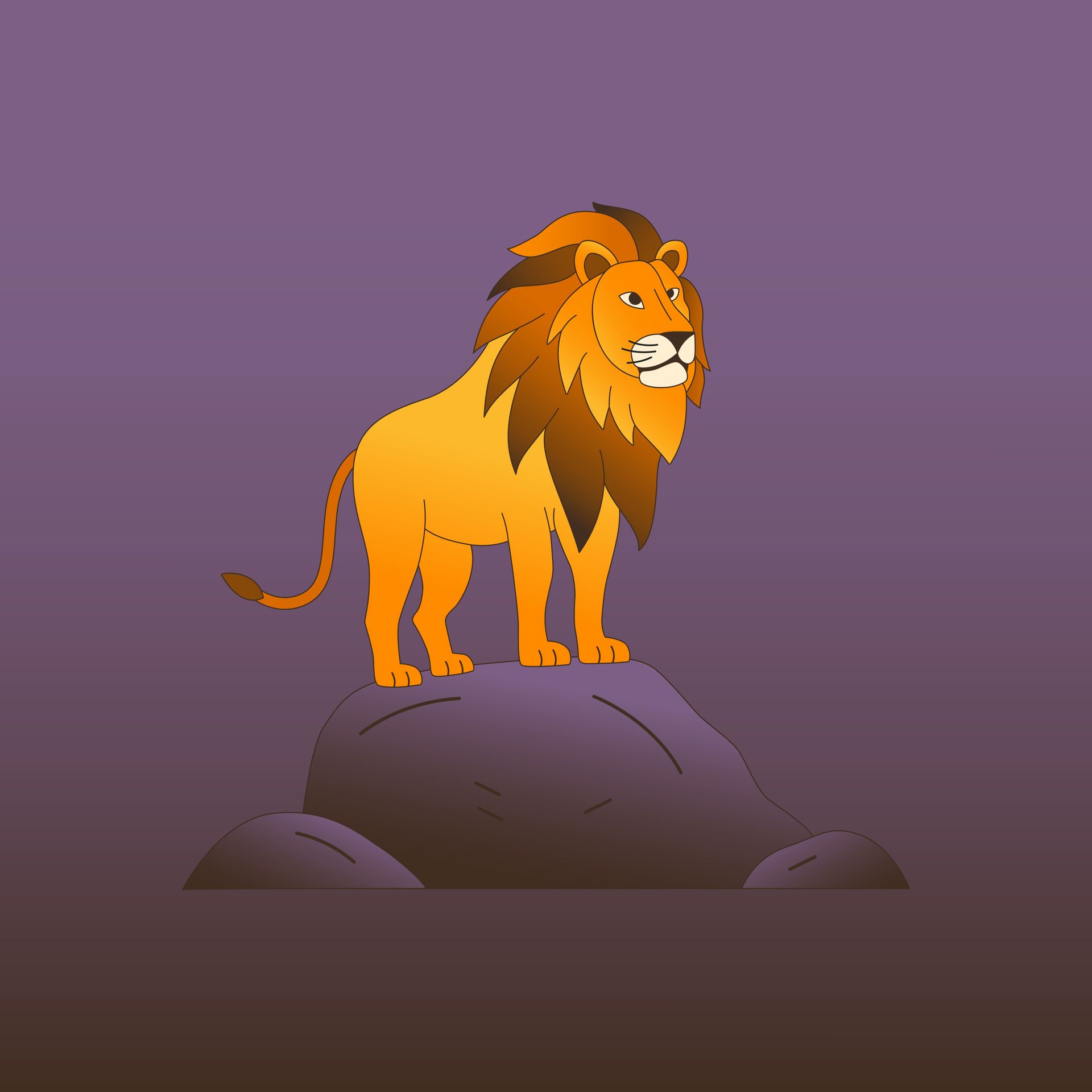 Artistic lion on a rock, visually referencing The Lion King and symbolizing reclaiming your identity after scapegoating.