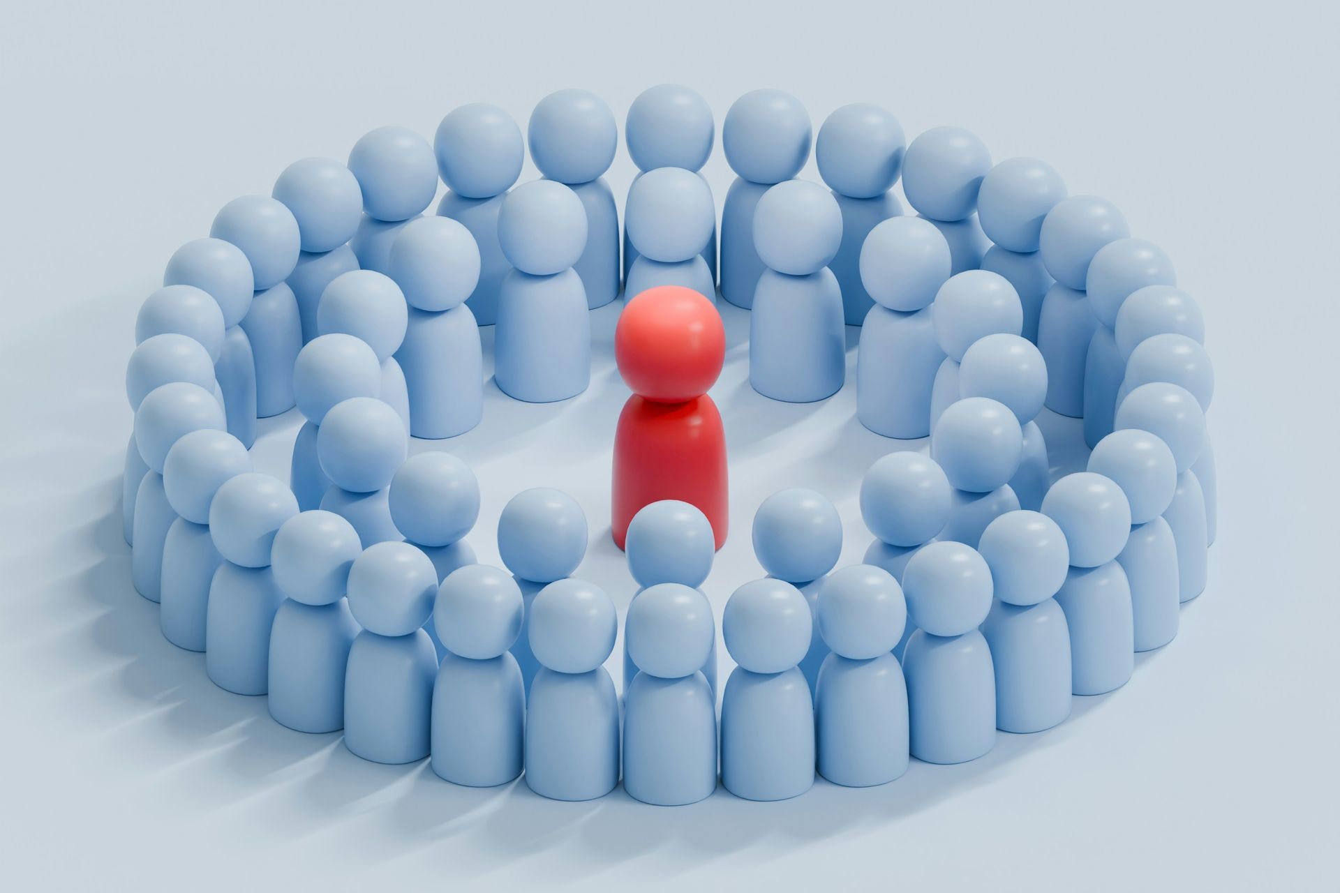 A person alone inside a crowd, representing loneliness and emotional distance in relationship