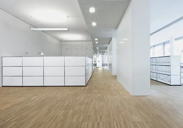 Commercial wood floor
