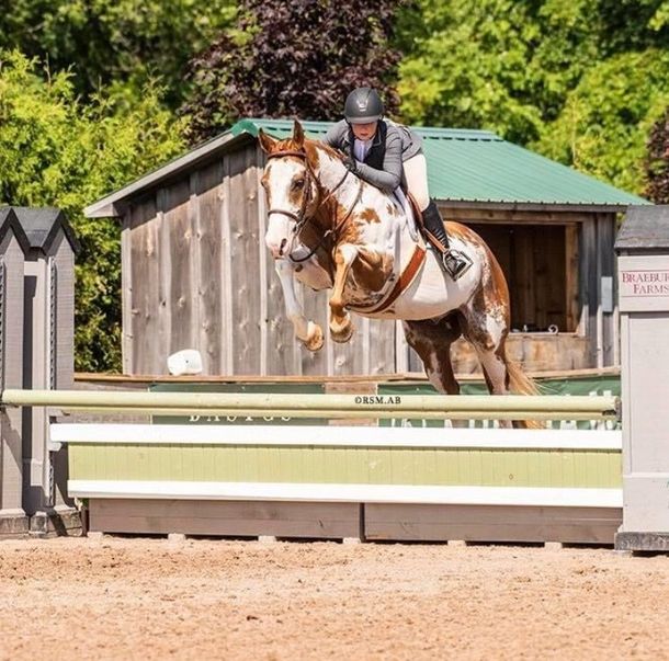 One of Kings Meadow's students at a horse show