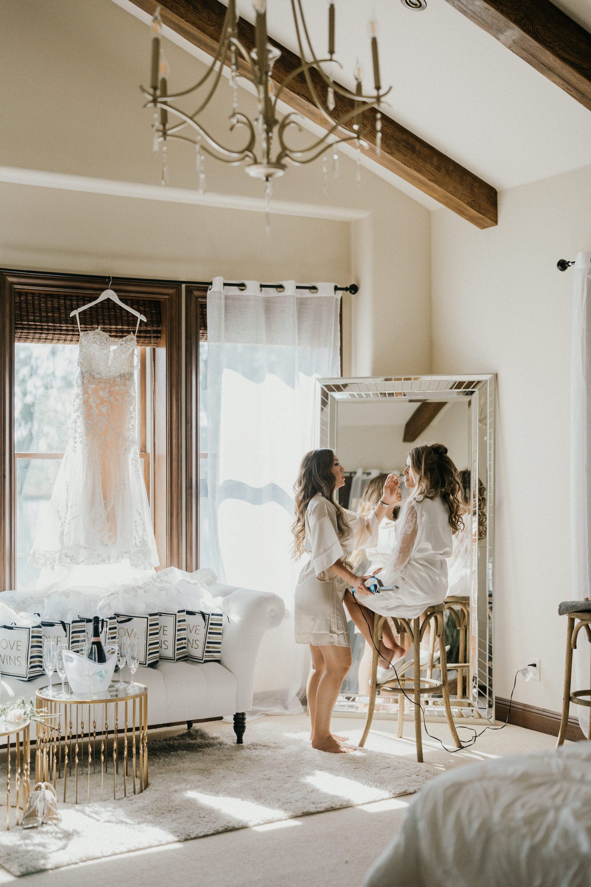 Bride Getting Ready Lakeview Estates