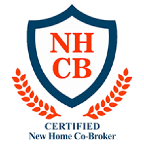 A logo for nh cb certified new home co-broker
