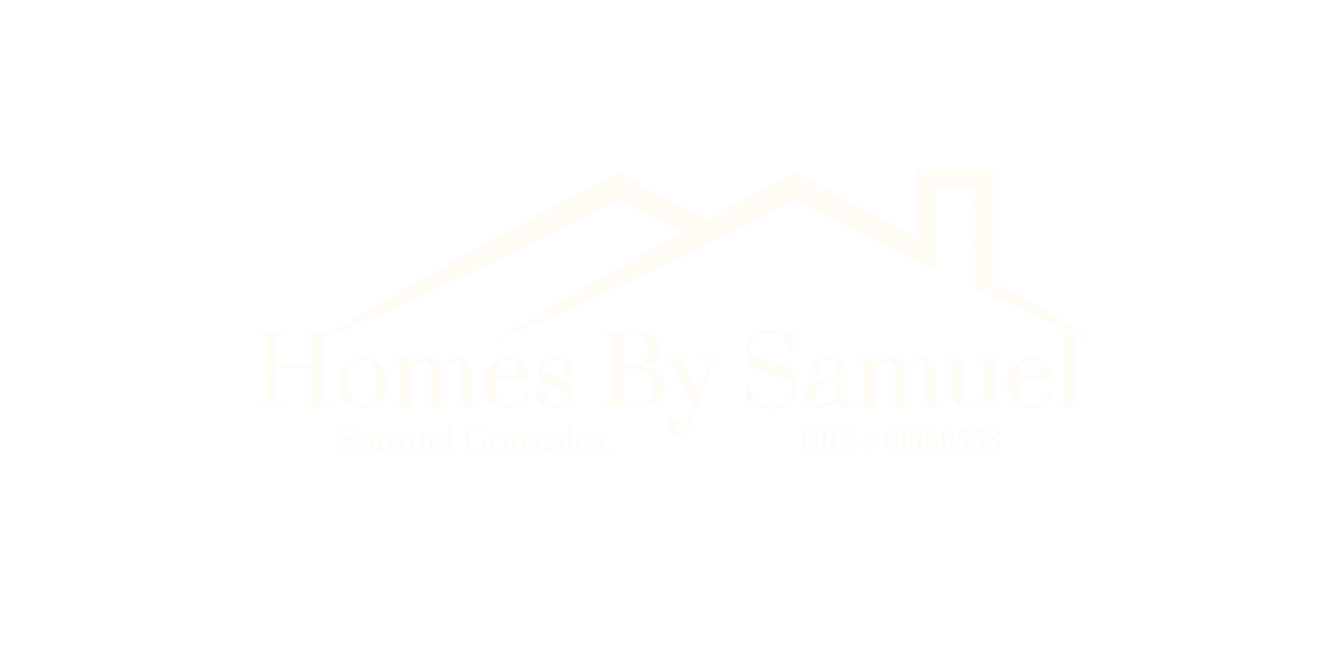 White logo with a house outline and text that reads