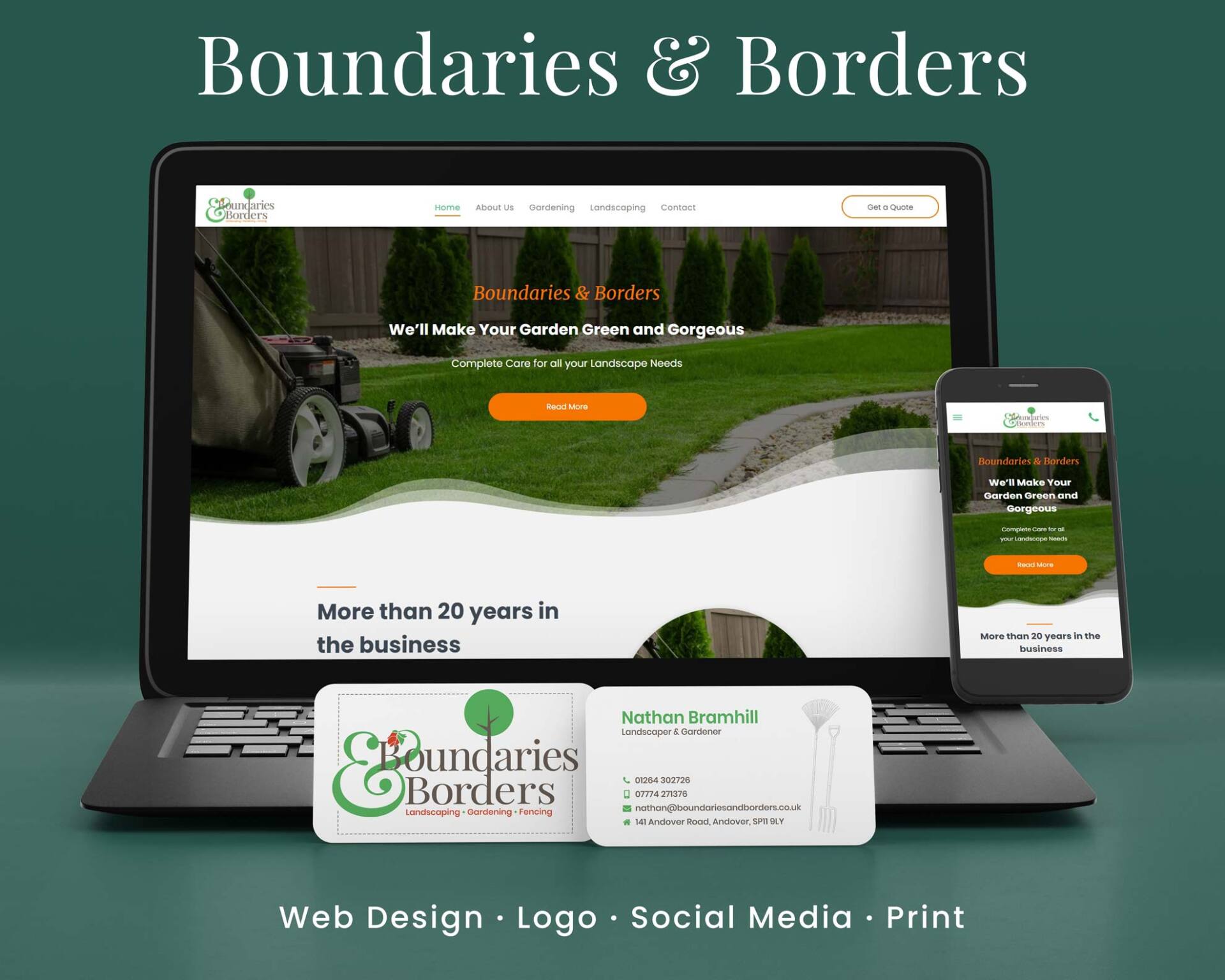 Gardning & Landscaping Website & Logo Design