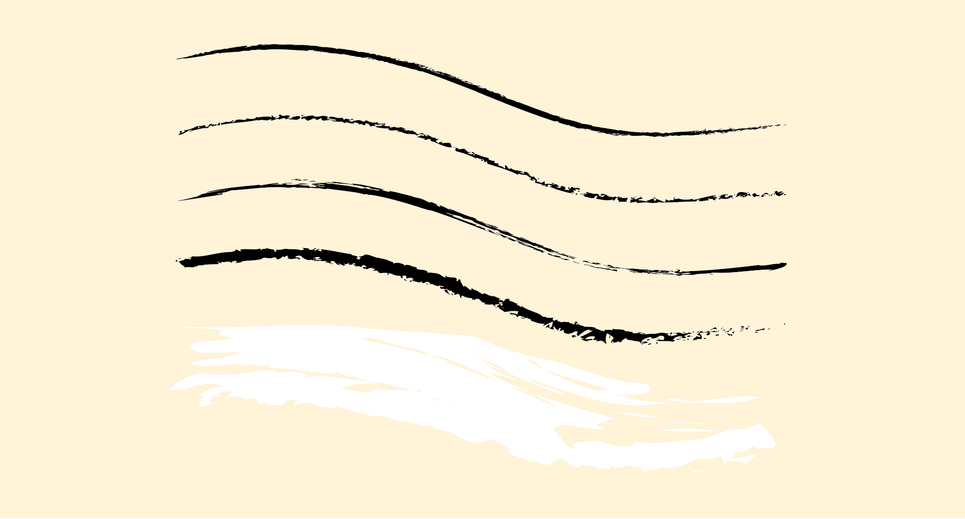 A few brush lines to demonstrate the styles used in the maps for DK's Walking the Camino de Santiago