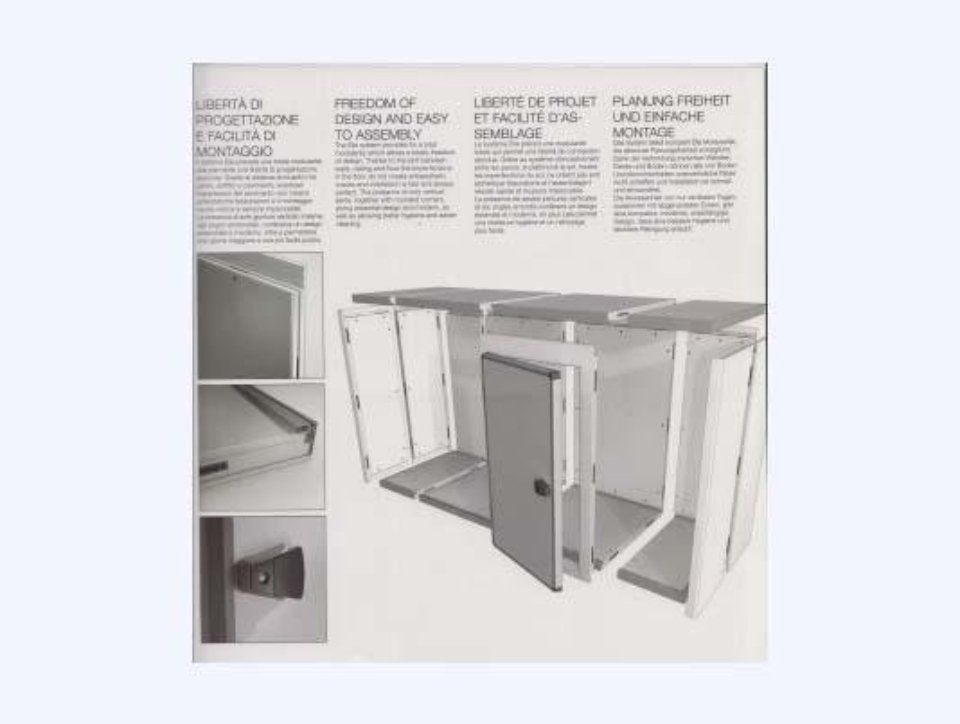 scheda per l'assemblaggio di un frigorifero industriale