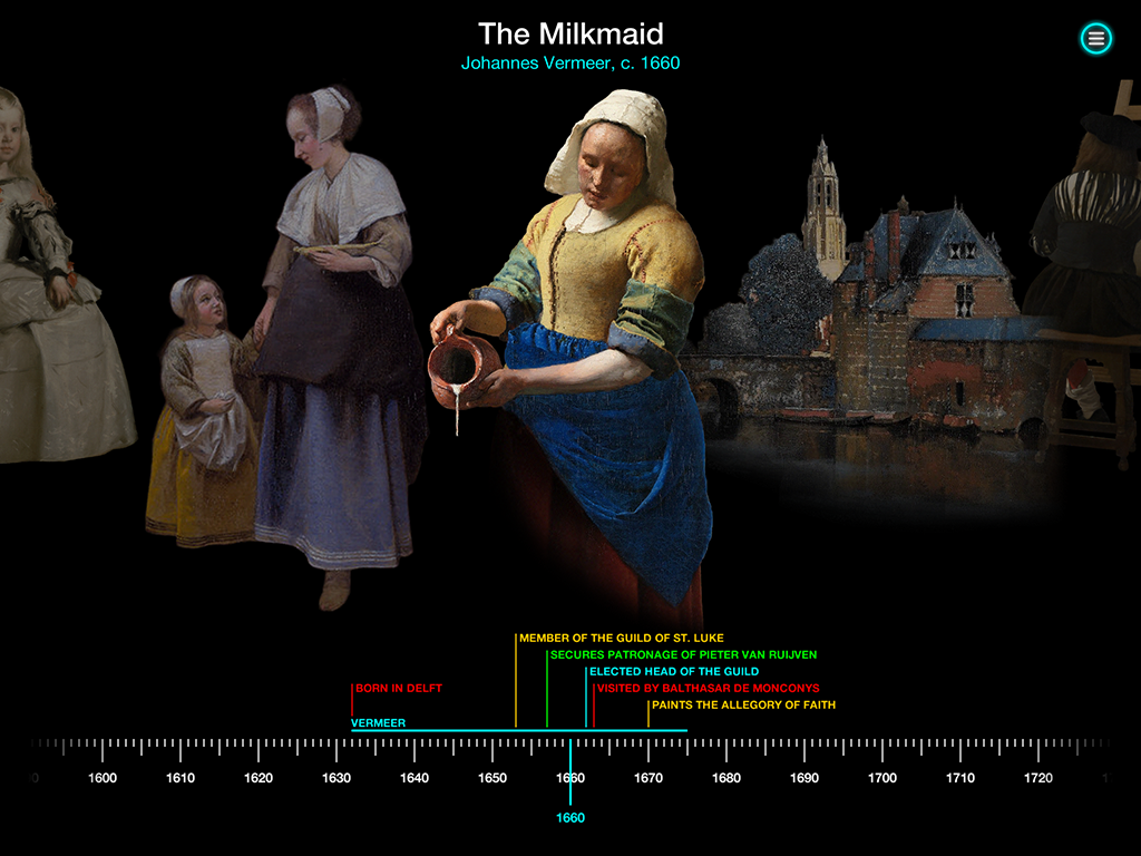Vermeer Timeline - Art Legacy Screenshot - Art History app by LANDKA ®