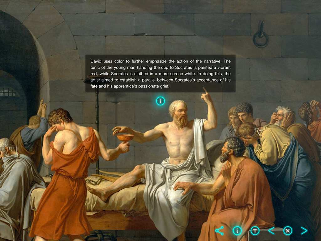 Death of Socrates - Art Legacy Screenshot - Art History app by LANDKA ®