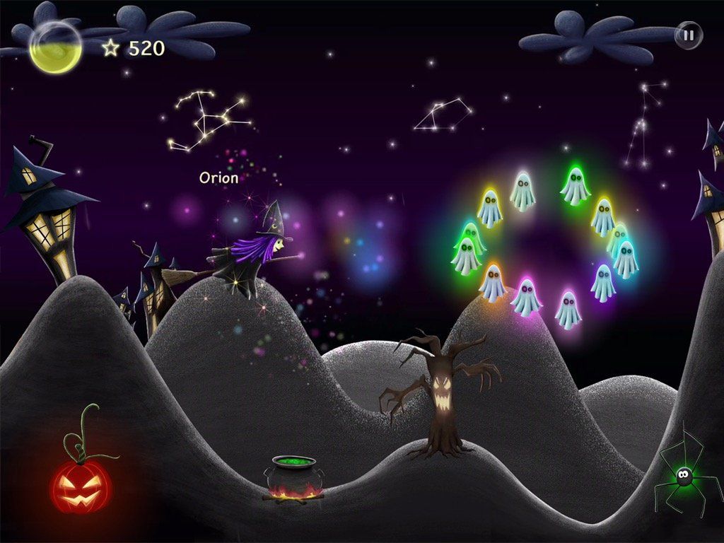 Catch all the ghosts - Stars and Ghosts - Halloween Game - App by LANDKA ®