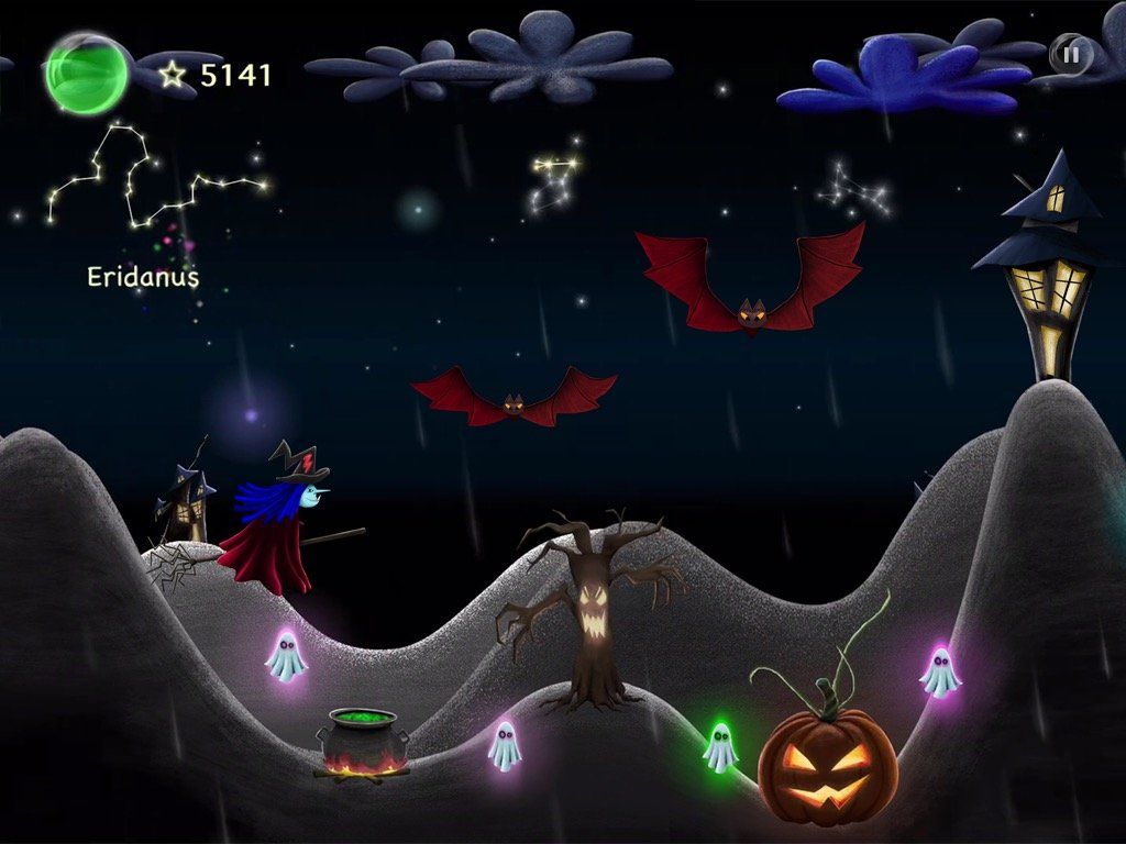 Avoid bats - Stars and Ghosts - Halloween Game - App by LANDKA ®