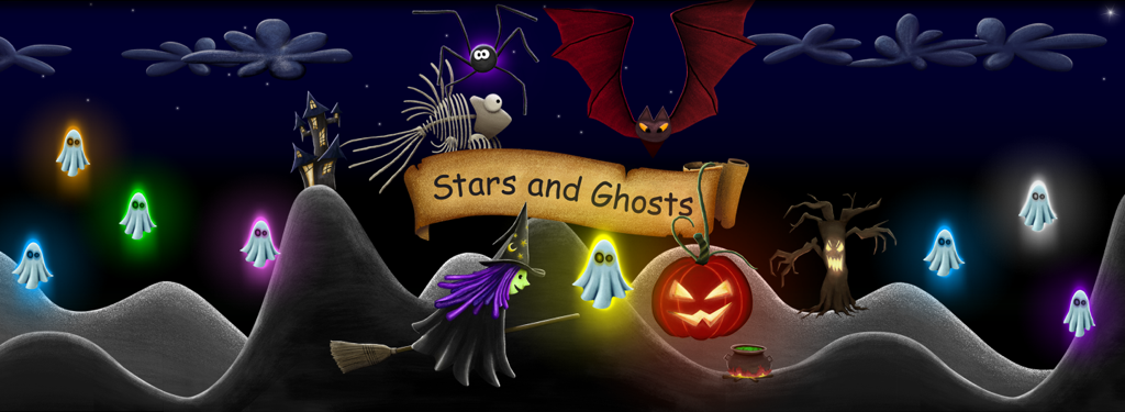 Stars and Ghosts - Halloween game by LANDKA ®