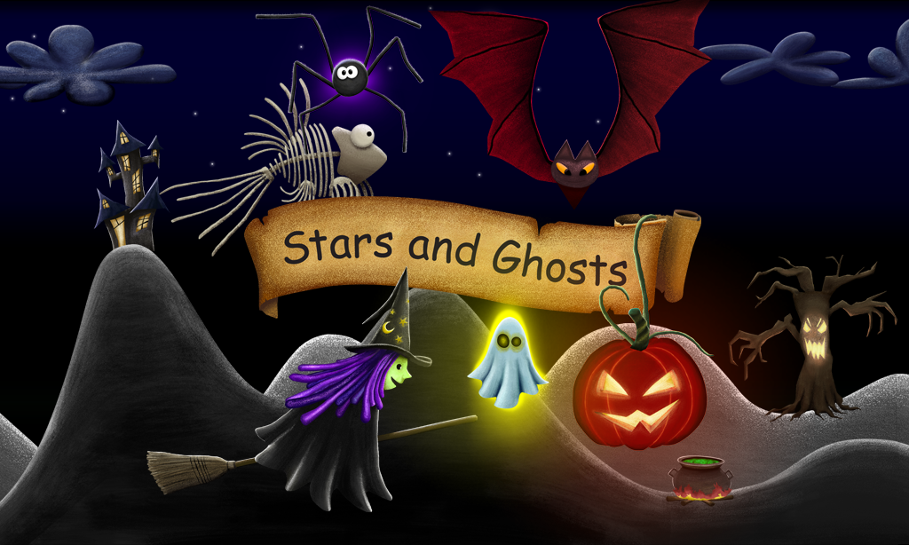 Stars and Ghosts - Halloween Game - App by LANDKA ®