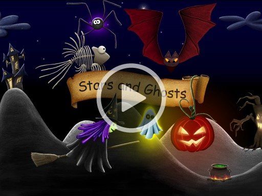 Stars and Ghosts - Halloween Game - App by LANDKA ®