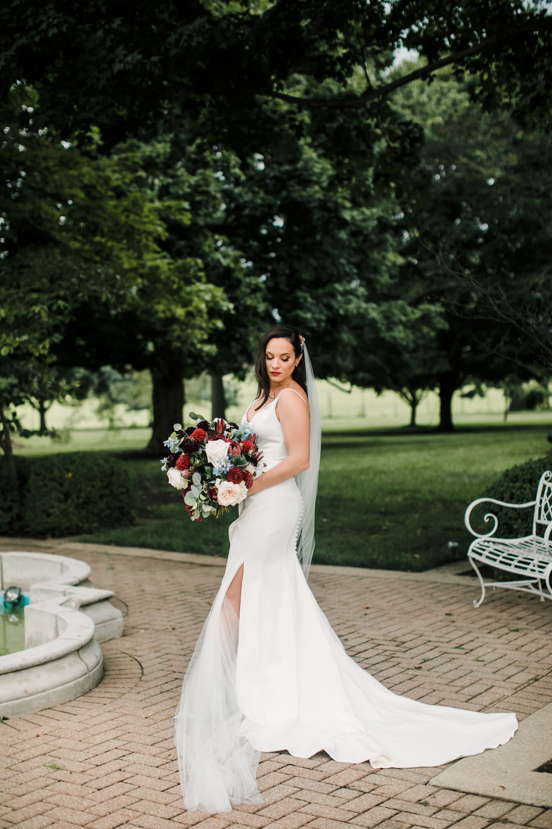 Classic elegant bridal makeup look Lexington