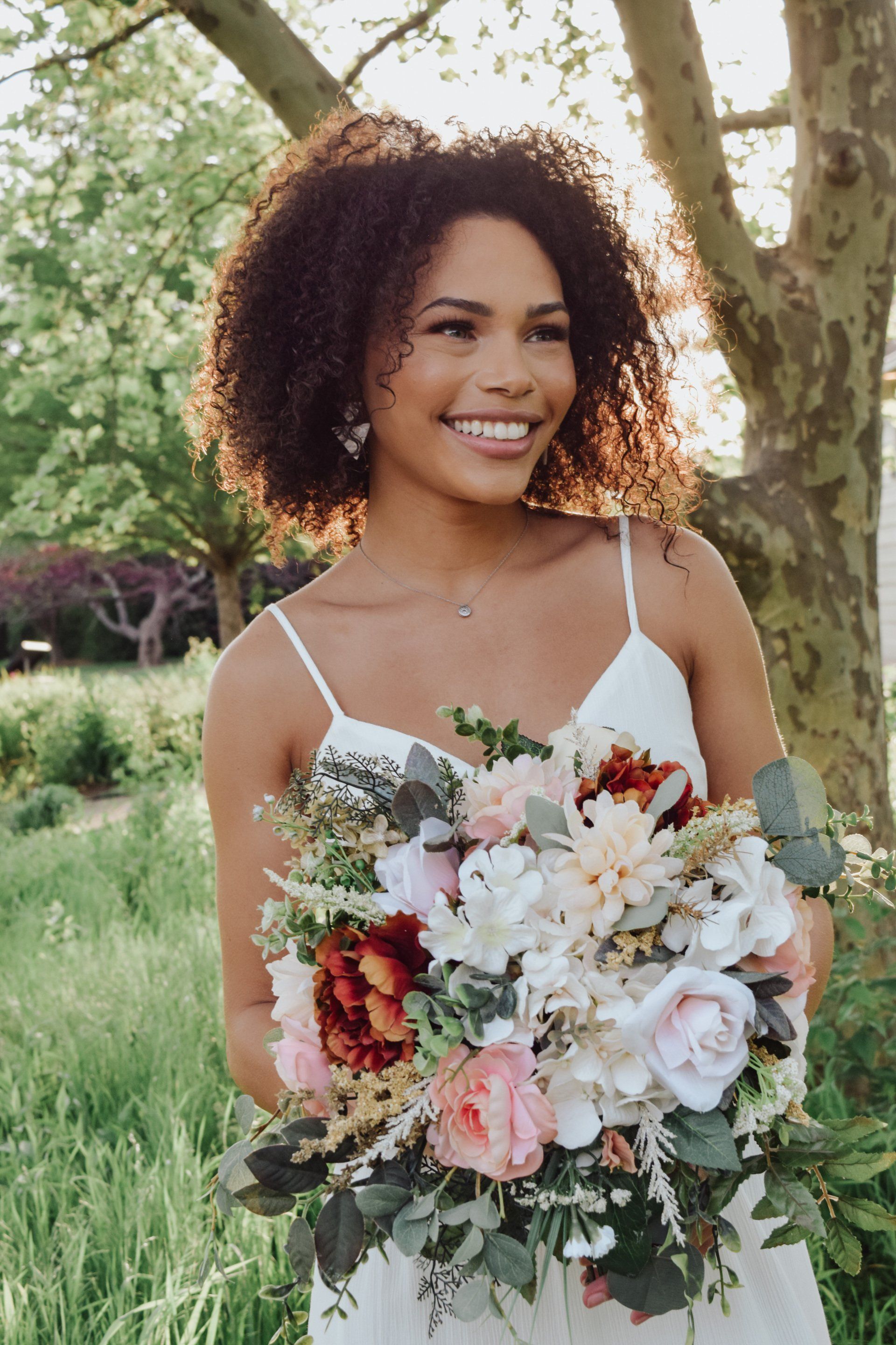 Natural boho bridal look Lexington