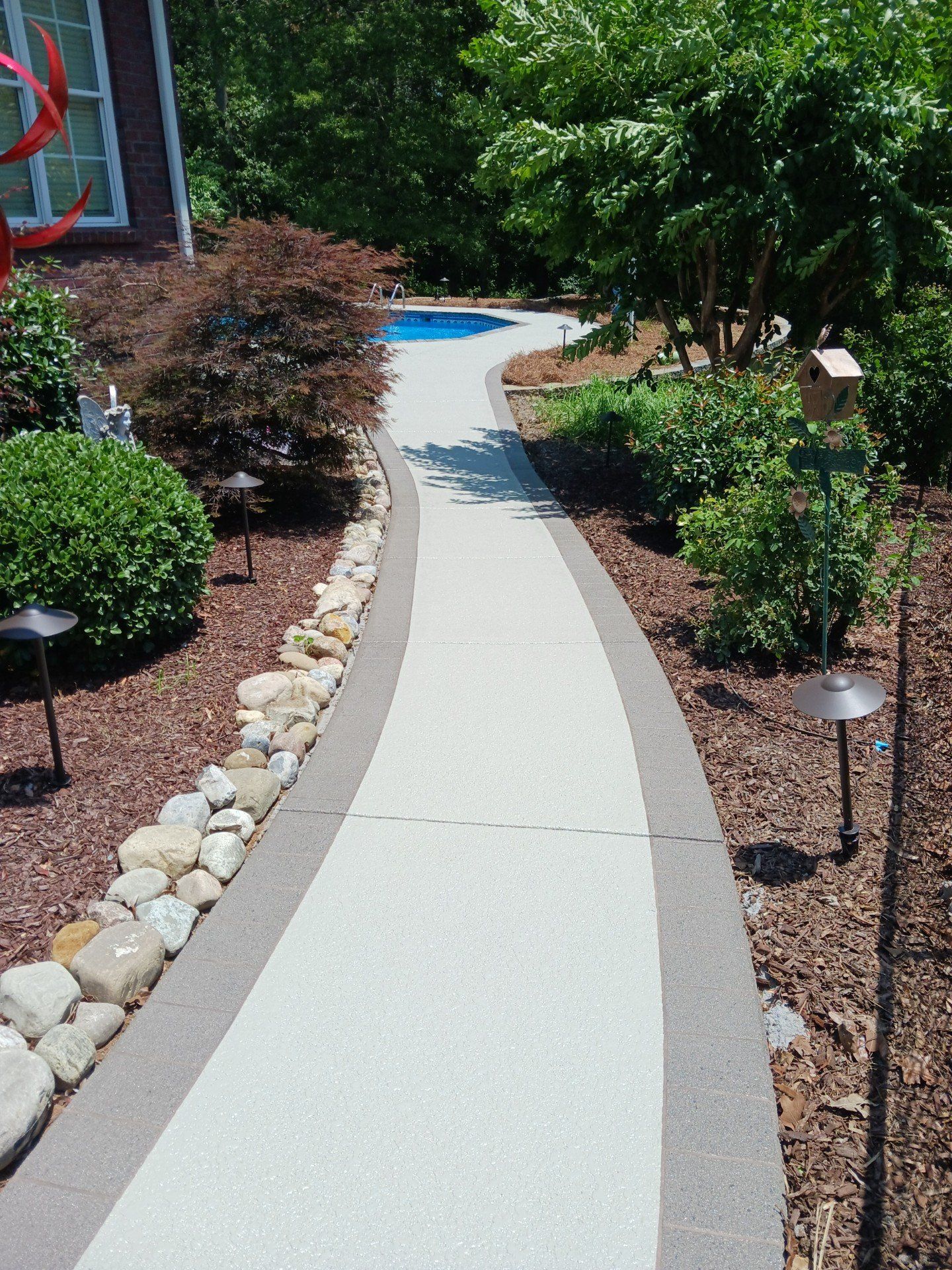 Walkway — Kannapolis, NC — Rodriguez Decorative Concrete Coating