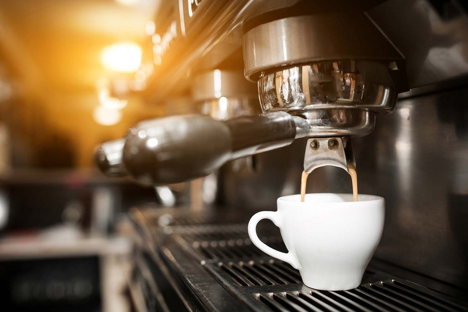 A Close-up of a Professional Espresso Machine — Premiair Refrigeration, Air Conditioning & Electrical in Tamworth, NSW