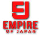 A red logo for the empire of japan