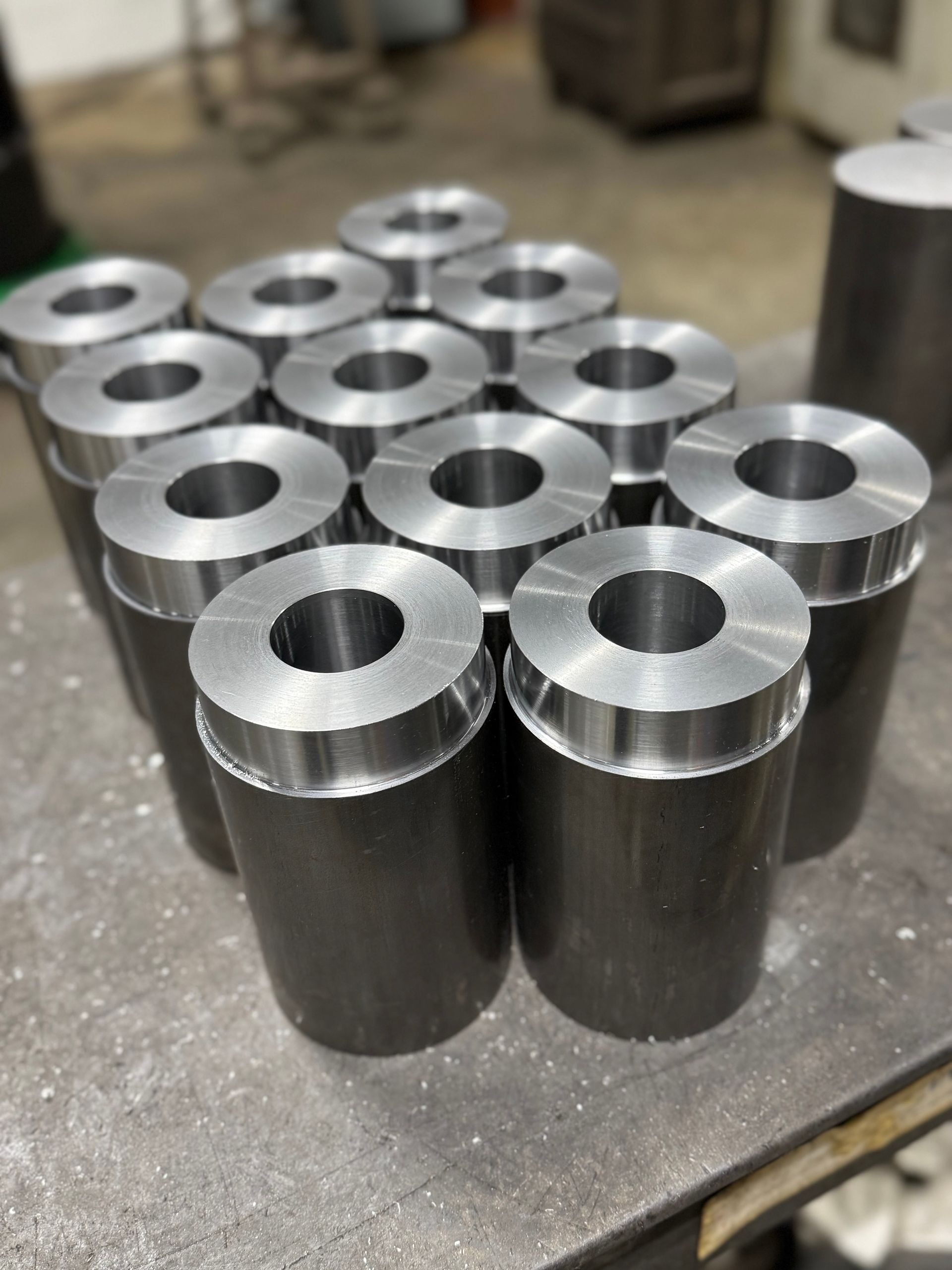 A machine with a lot of drill bits on it.