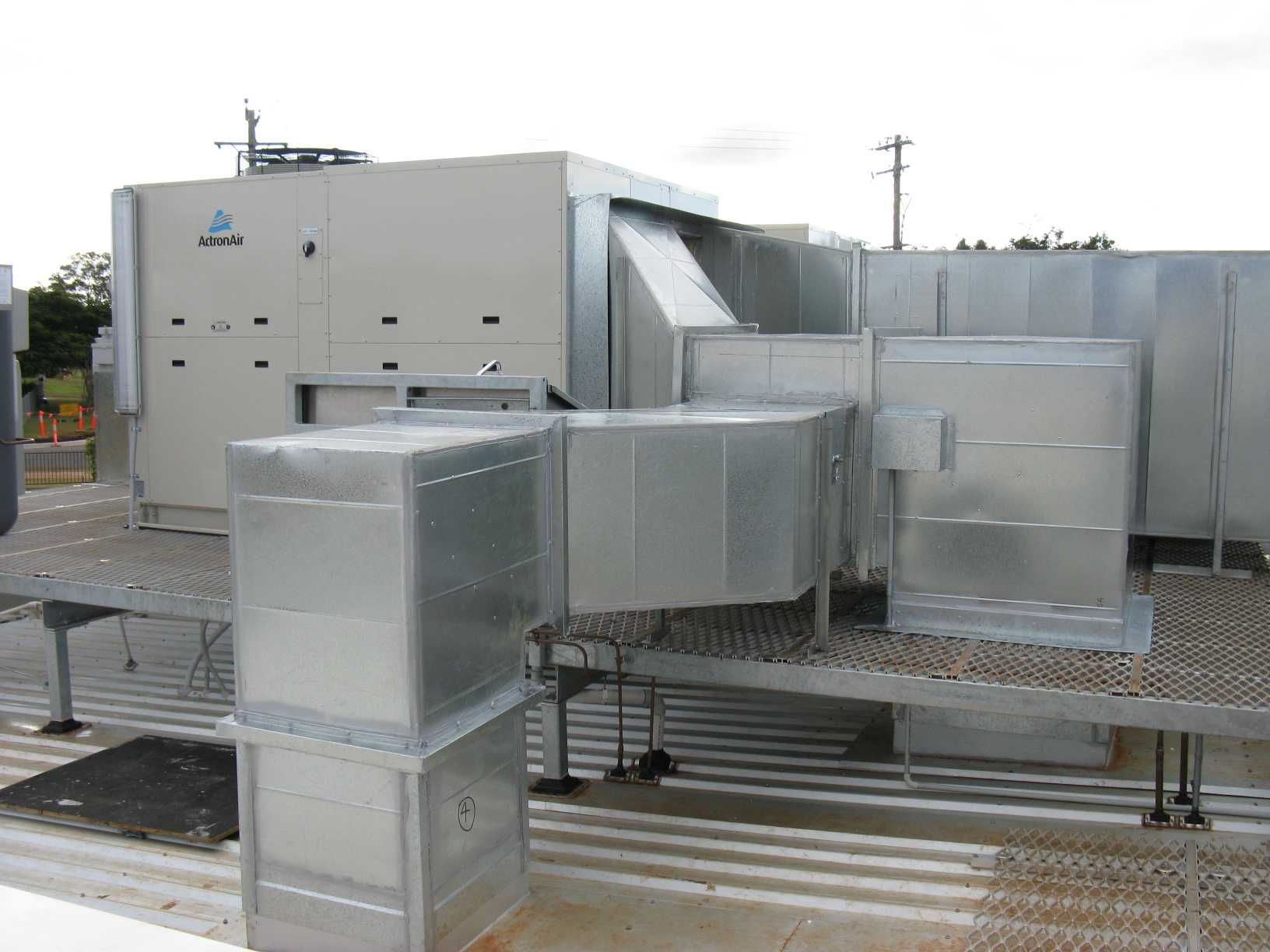 A Building With a Lot of Metal Boxes on It — Enterprise Air That's Cool in Svensson Heights, QLD