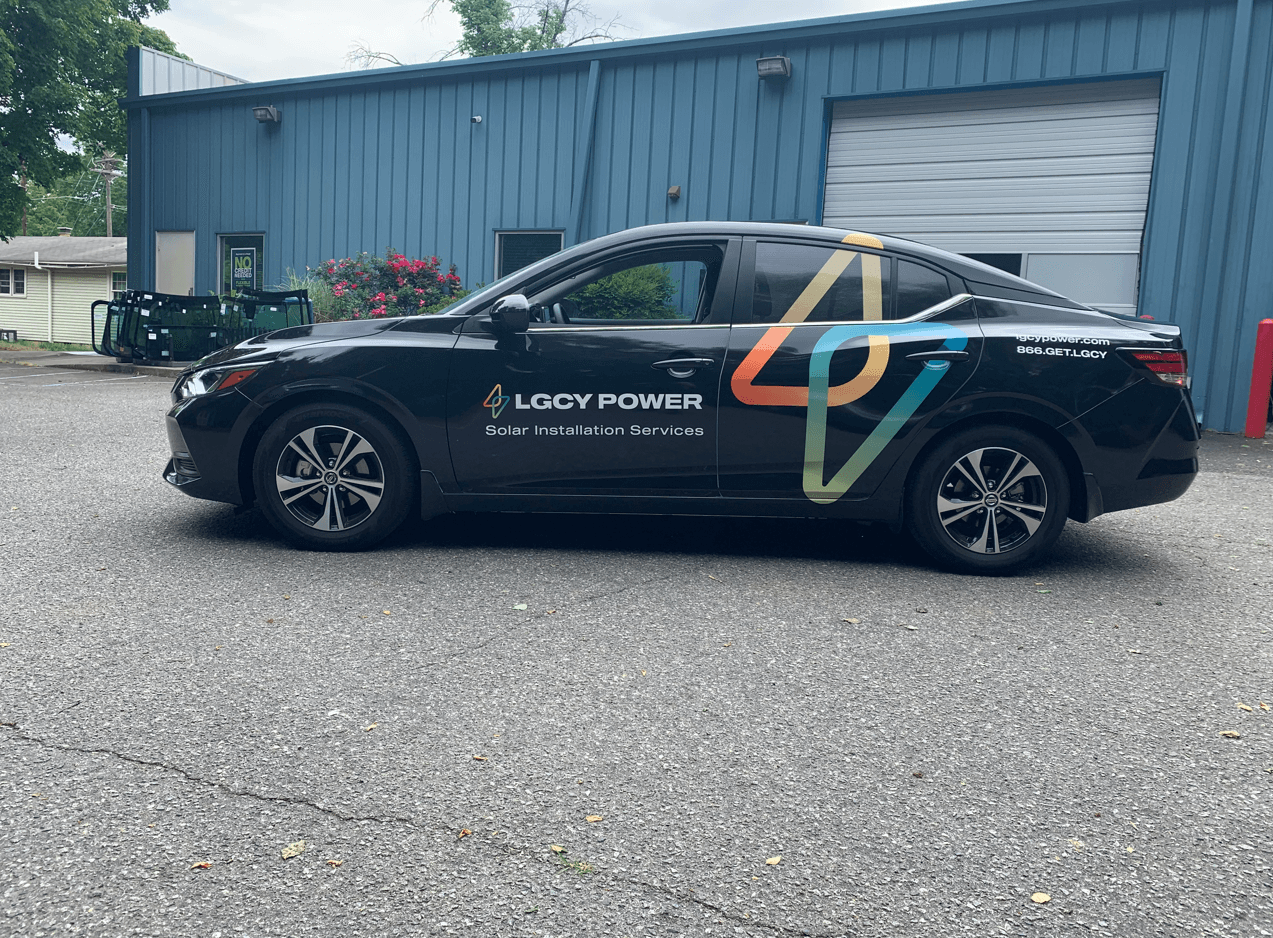 Car Wrap on a Nissan Sentra in Huntersville, NC
