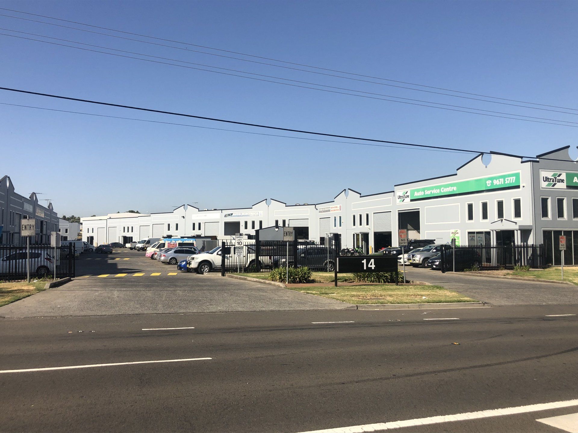 Street view of warehouse