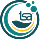 A tsa logo with a wave and bubbles in a circle