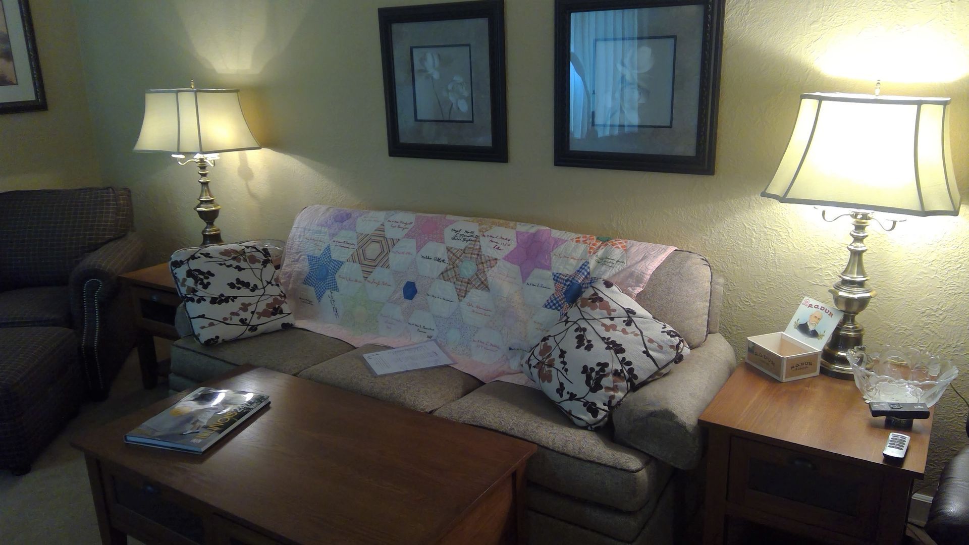 Sofa Bed and Lamps | Anne's Anteex | Lake Ave., Peoria, IL