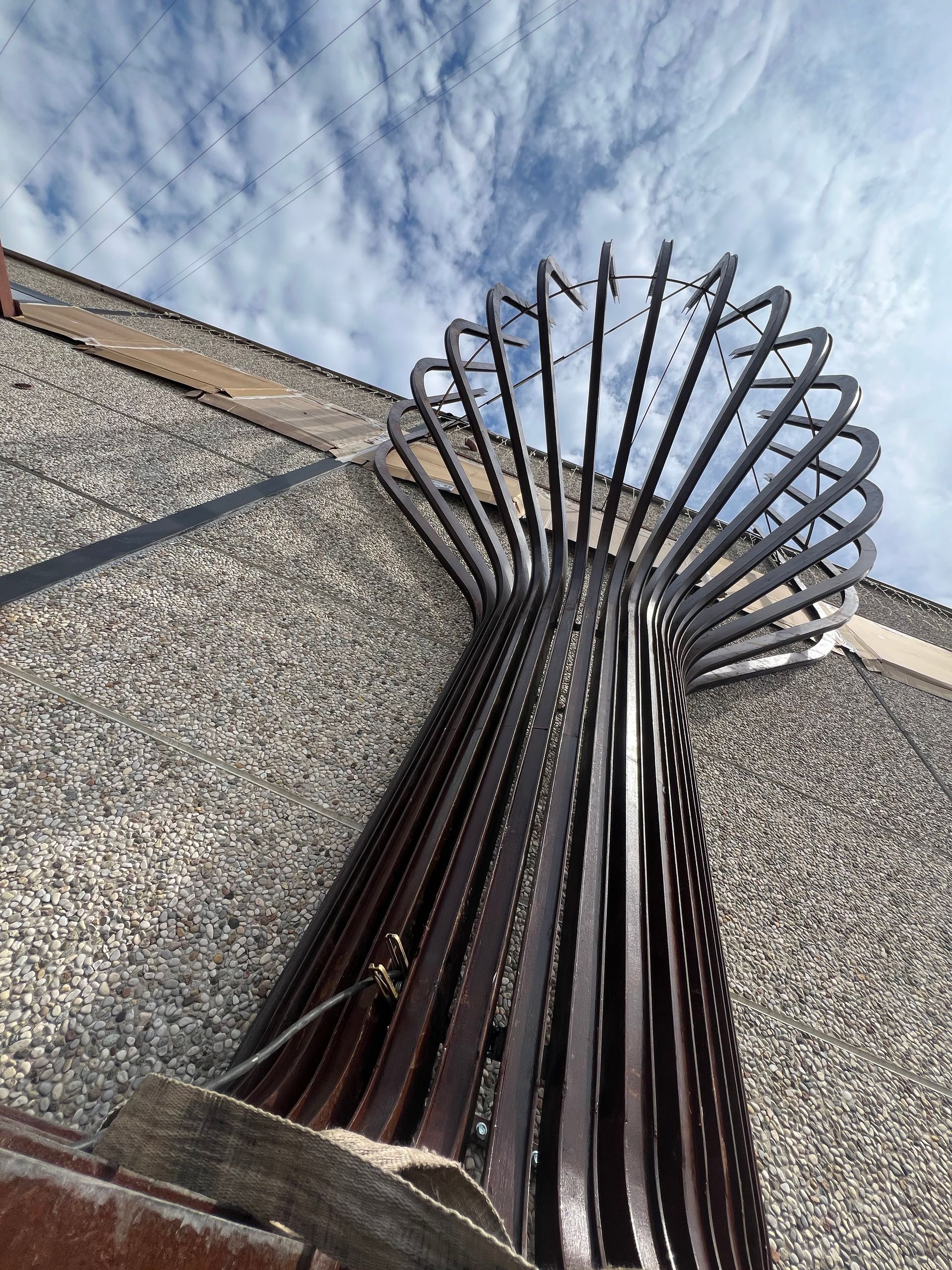 decorazione esterna in ferro battuto