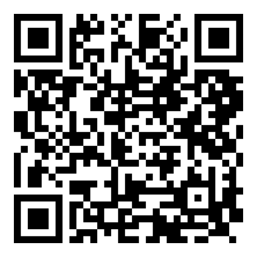 QR code with a pattern of black and white squares.