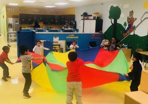 Little Faces Learning Center Student Parachutes