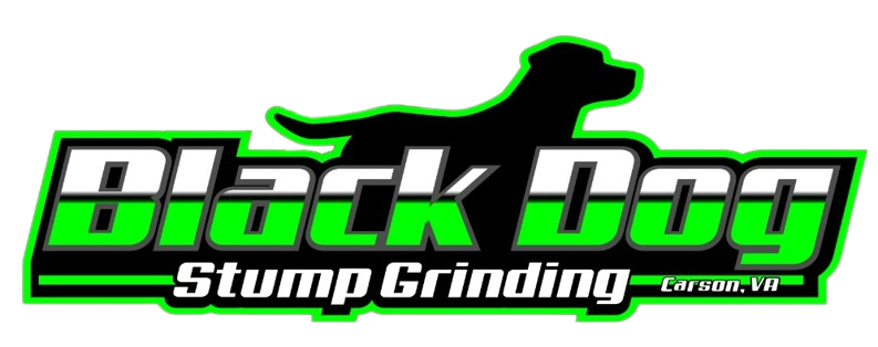 Black Dog Stump Grinding Logo