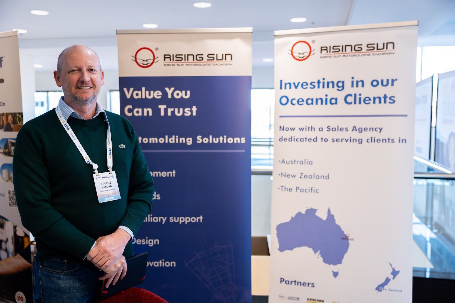 Grant Palling from FLEXr Solutions at the annual ARMA conference in Hobart