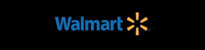 Walmart logo: blue text