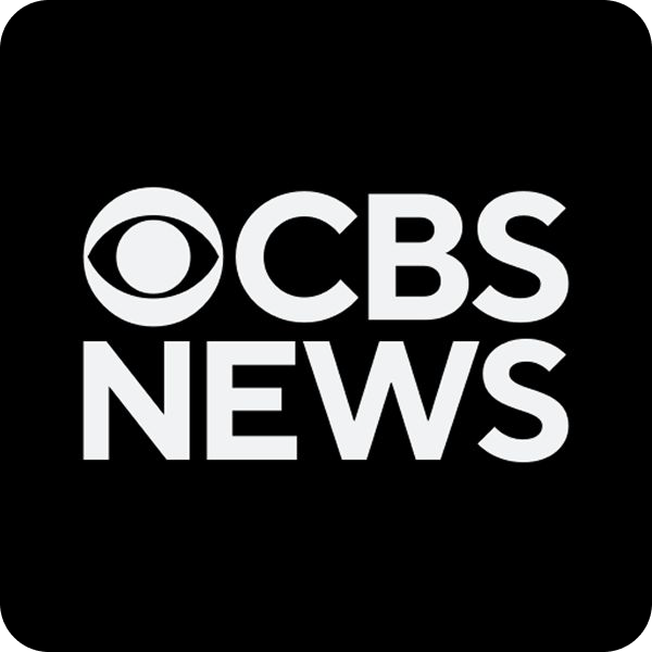 CBS News logo with white text on a black square background.