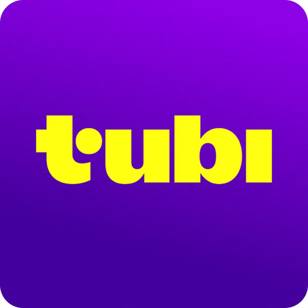 Tubi logo: Yellow word 
