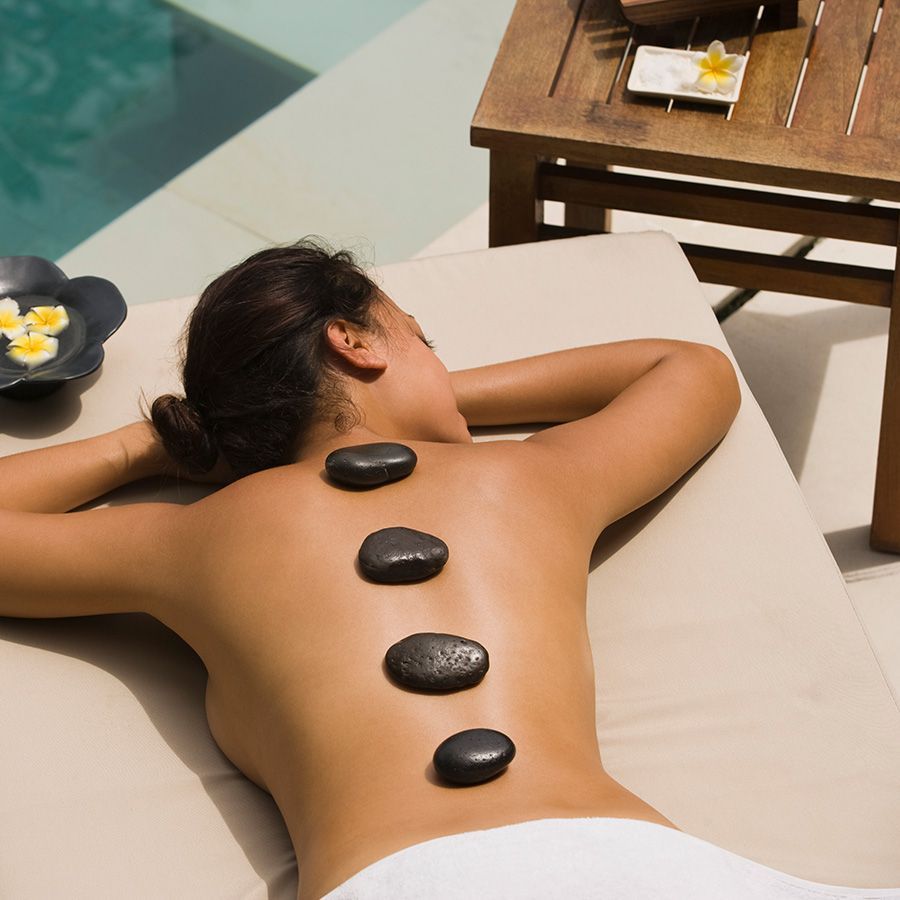 Masaje Volcán o Piedras calientes