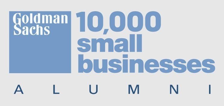 The logo for goldman sachs 10,000 small businesses alumni