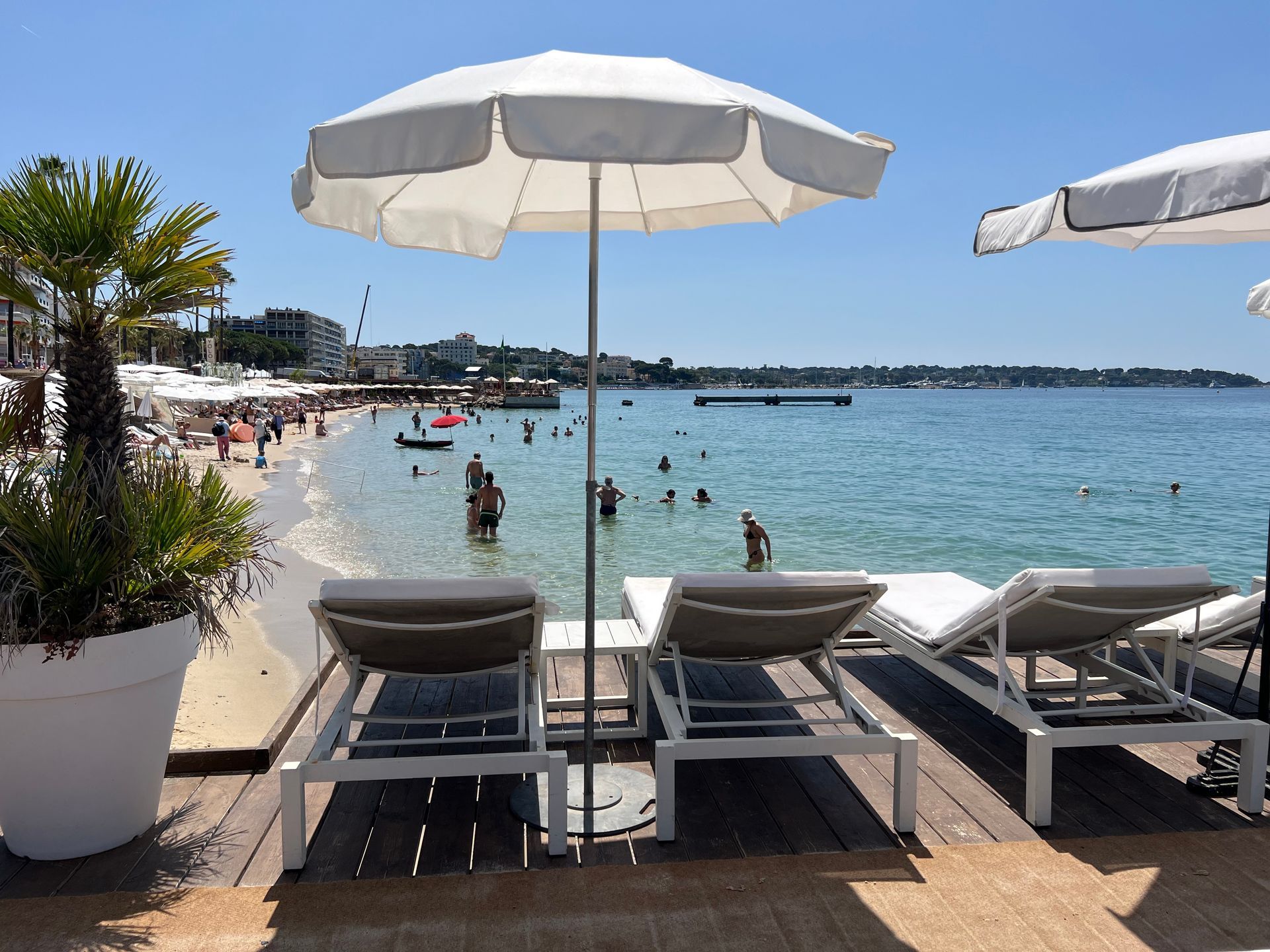 Transat sur le ponton Estérel plage