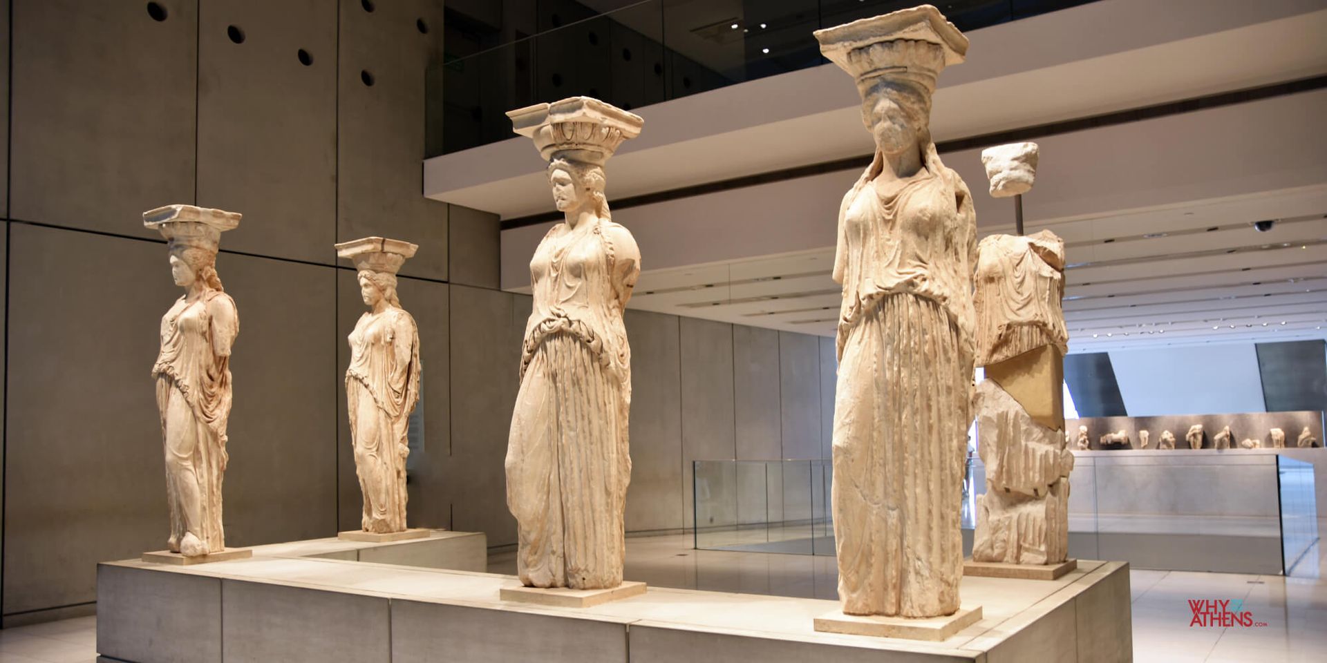 Acropolis Museum in Athens showcasing ancient Greek sculptures