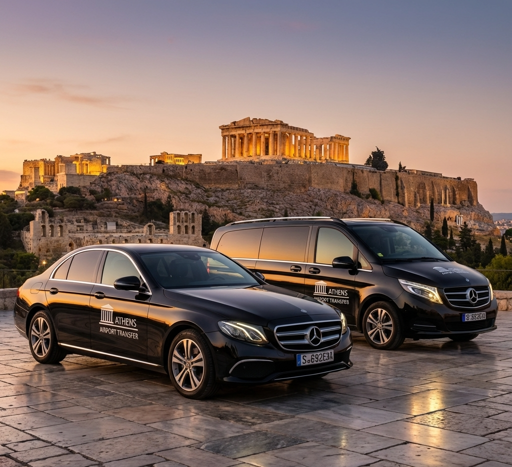 Private transfer from Athens city hotels to Athens Airport